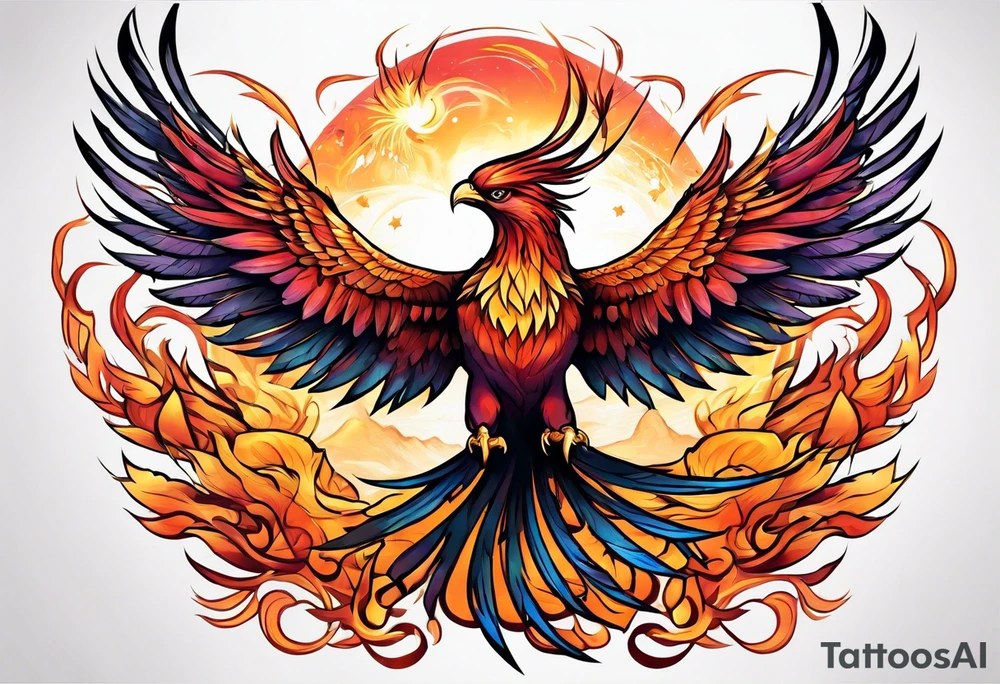 phoenix attacking tattoo idea