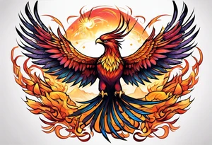 phoenix attacking tattoo idea
