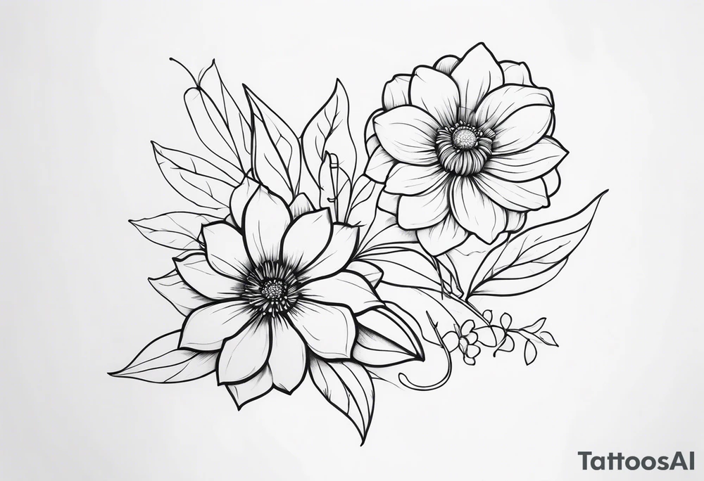 Flowers tattoo idea