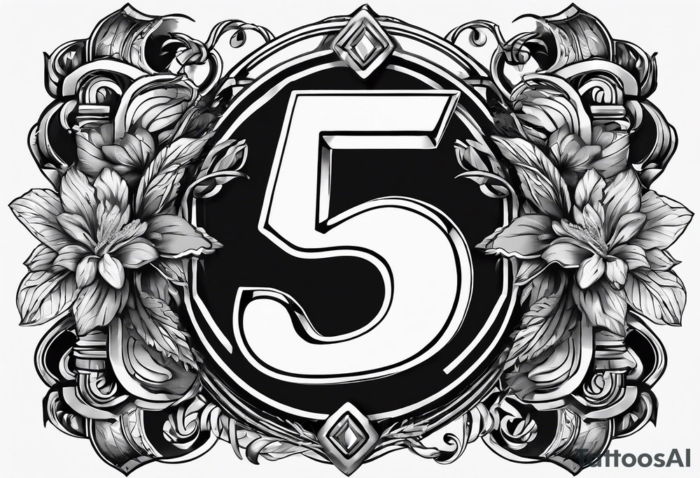 electricity bolts in the shape of a number 5 tattoo idea electricity bolts in the shape of a number 5 tattoo idea