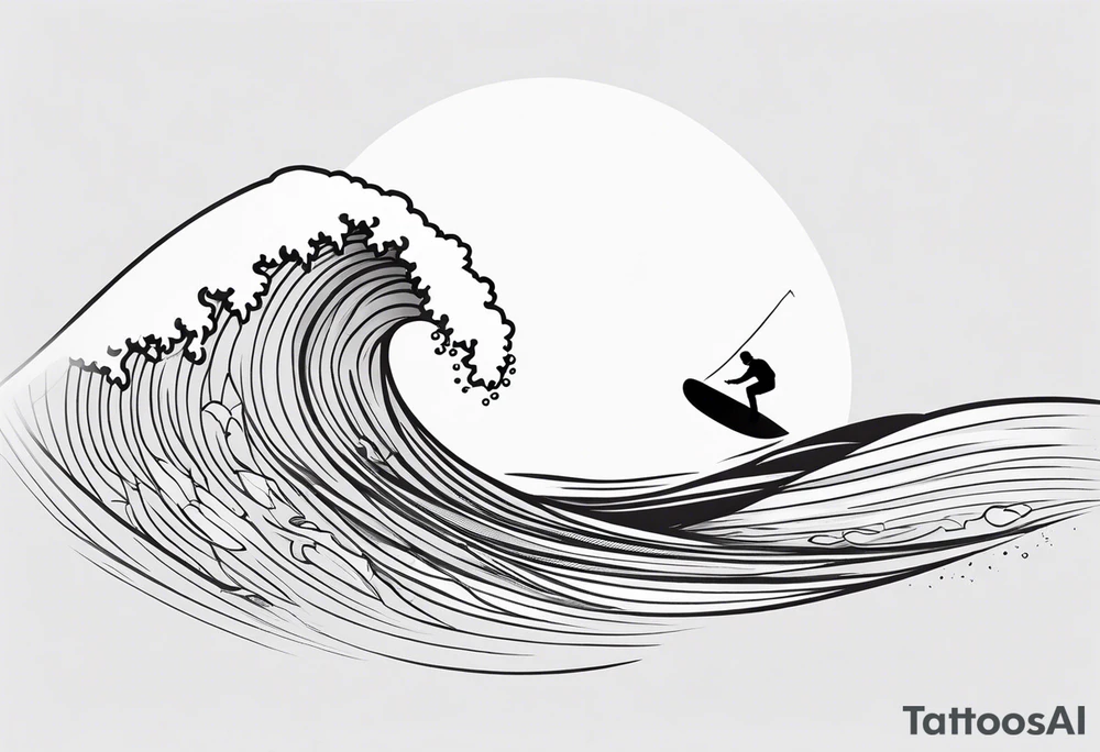 Windsurfer, wave tattoo idea