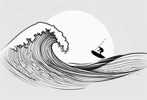 Windsurfer, wave tattoo idea