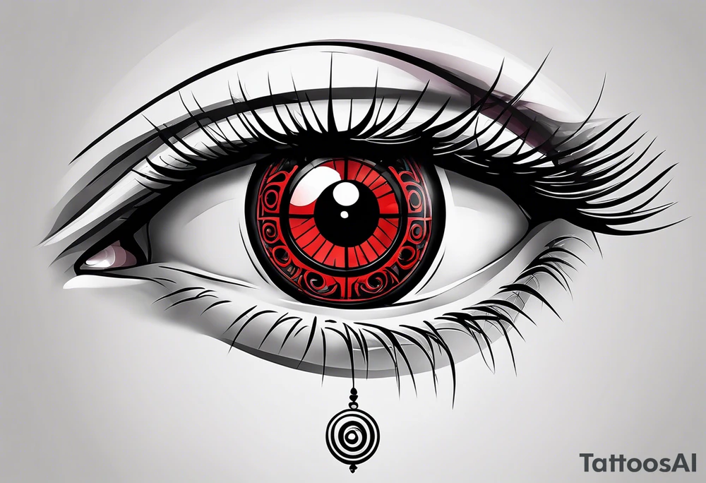 Sharingan eyes tattoo idea