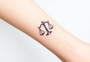 Libra zodiac tattoo idea