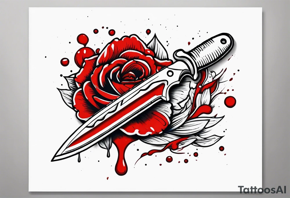 Bloody scalpel tattoo idea