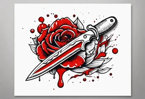 Bloody scalpel tattoo idea