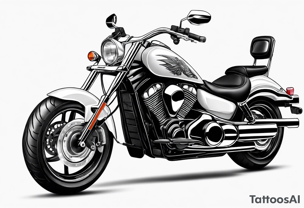 motorcycle suzuki intruder 125 tattoo idea