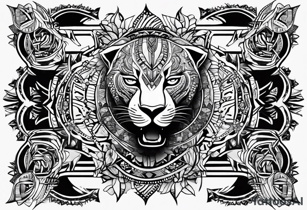 Wakanda patterns tattoo idea