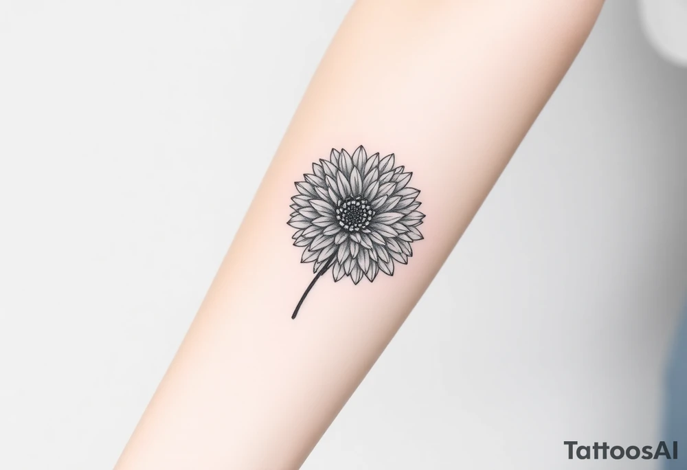 Chrysanthemum tattoo idea