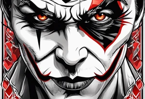 Joker maoiri eye tattoo idea