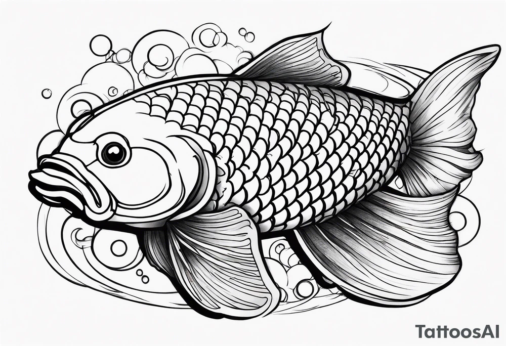 Koi fish tattoo idea