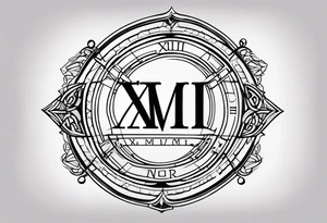 XIX roman numerals. tattoo idea