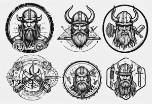 Viking mechanic tattoo idea