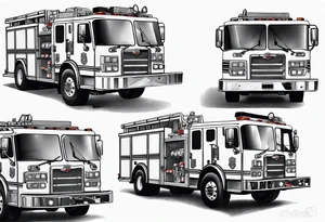 Fire truck tattoo idea