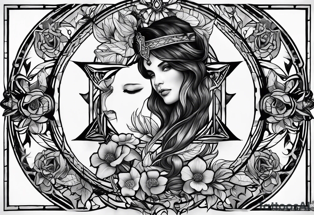 “What mercy have they known from you? To ask the same be shown to you?” Framed tattoo idea