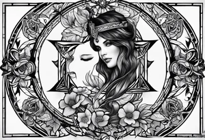 “What mercy have they known from you? To ask the same be shown to you?” Framed tattoo idea