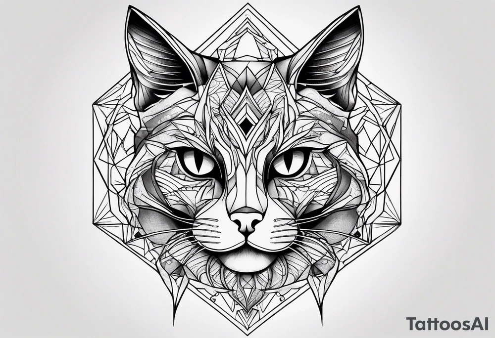 Black Cat tattoo idea