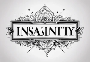 Make a tattoo with the words define insanity tattoo idea