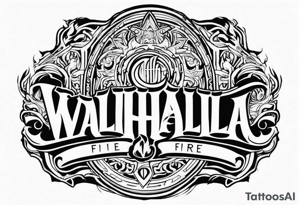 Valhalla fire tattoo idea