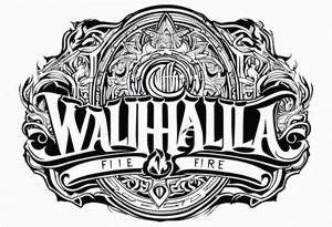 Valhalla fire tattoo idea