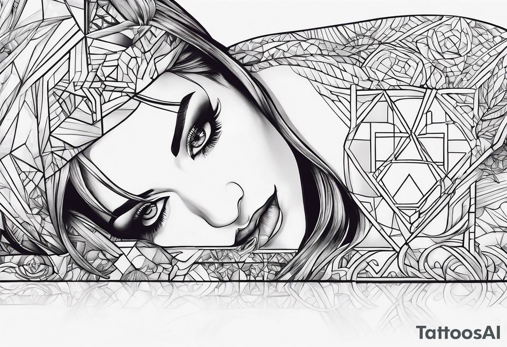 Female on all fours tattoo idea