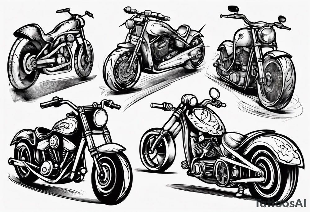 motorcycle tattoo idea