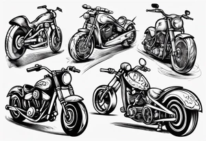 motorcycle tattoo idea