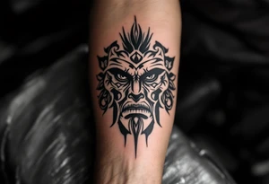 Puerto Rican Taino tribal tattoo Polynesian tribe tattoo idea