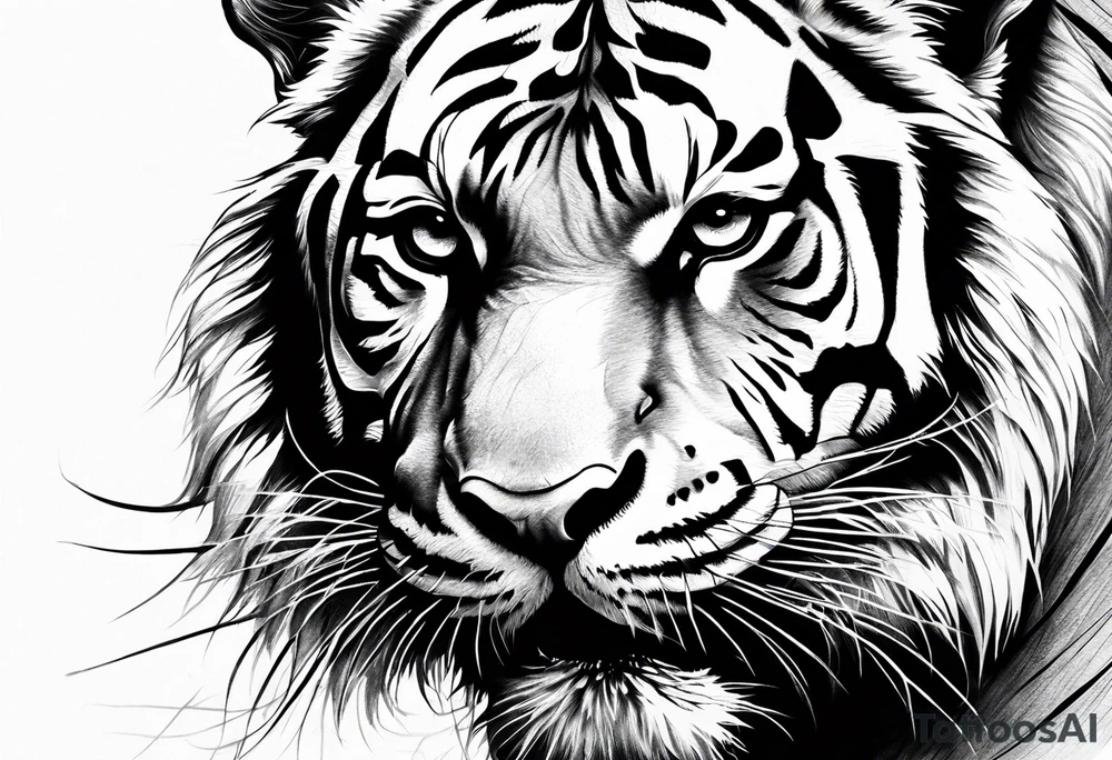 powerful tiger tattoo idea