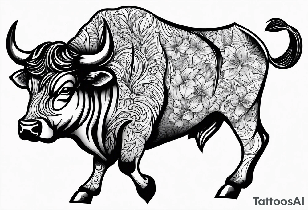 Bull tattoo idea