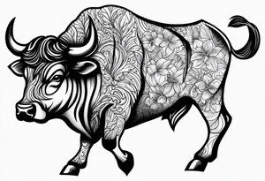 Bull tattoo idea
