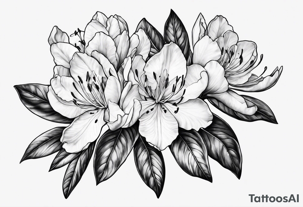 Rhododendron tattoo idea