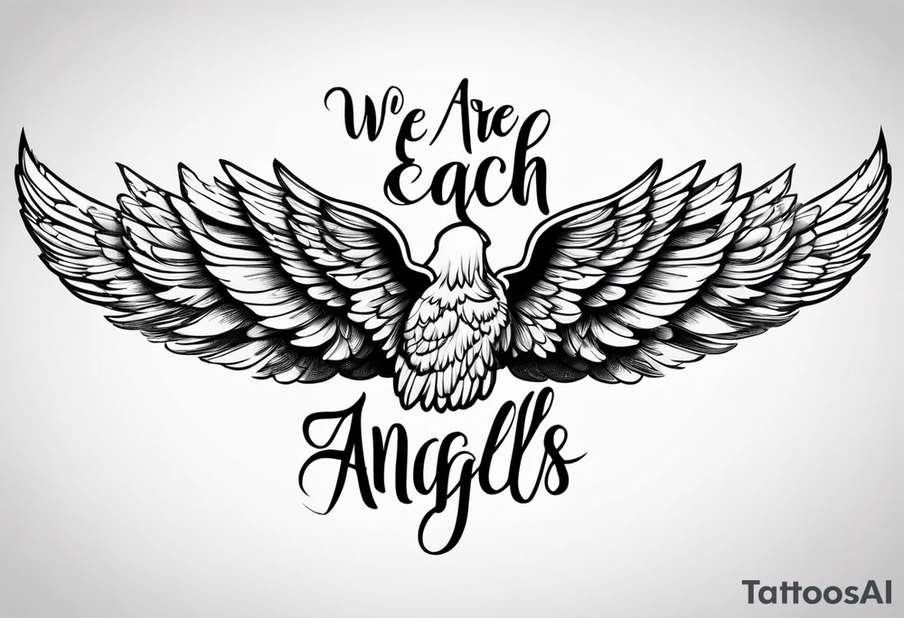 We are each of us angels with only one wing, and we can only fly by embracing one another. tattoo idea
