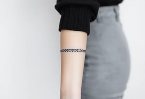 A band of scaled around the arm tattoo idea