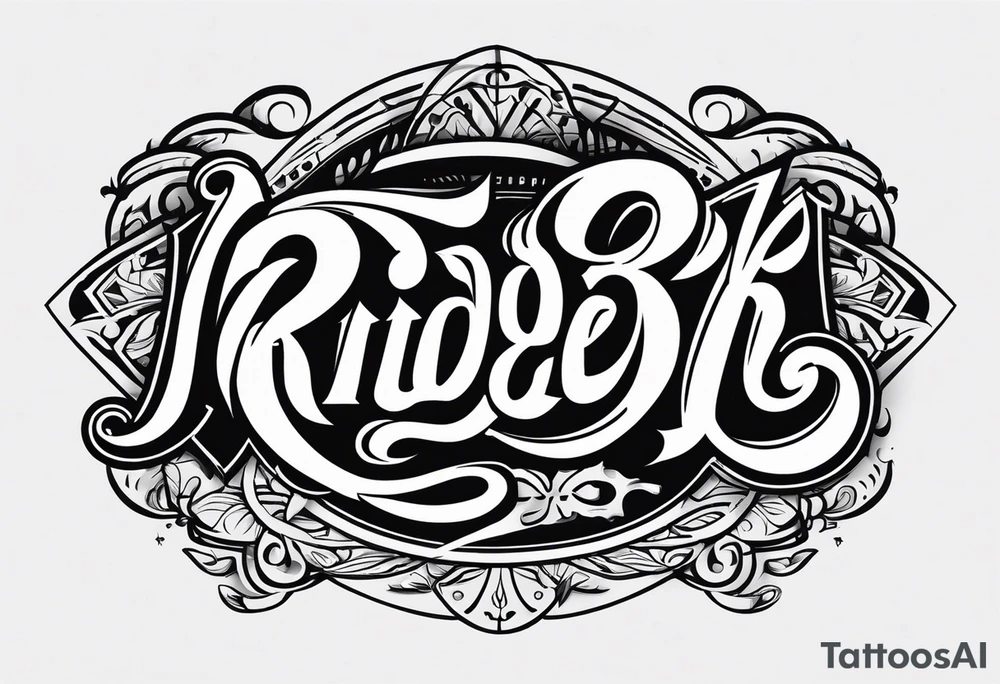 “RIDER” tattoo idea