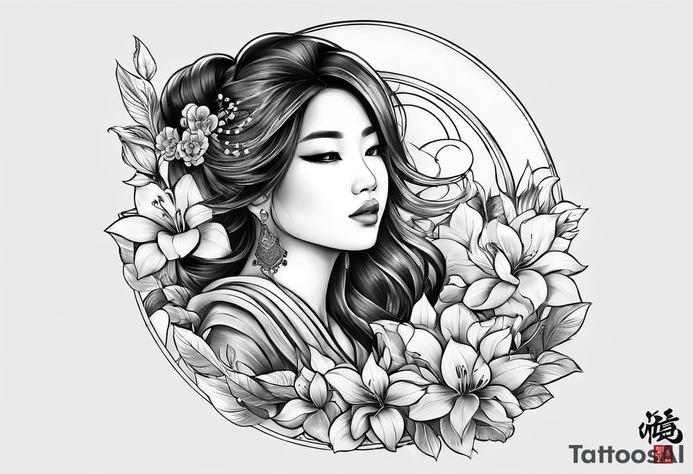 Show the word Vietnamese in letter tattoo idea