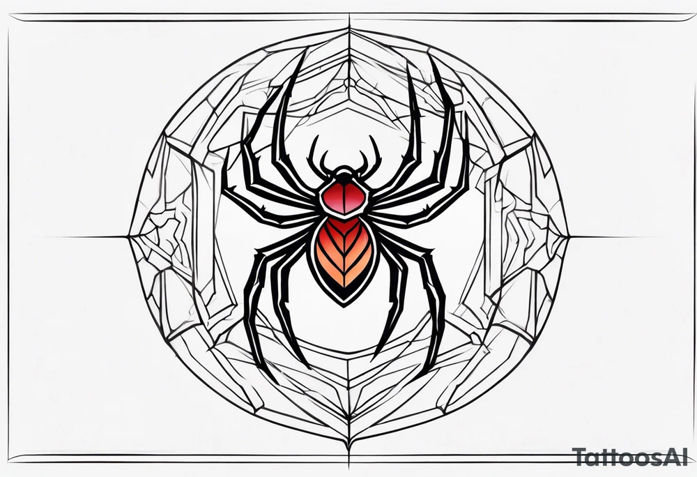 Neotribal spider tattoo idea