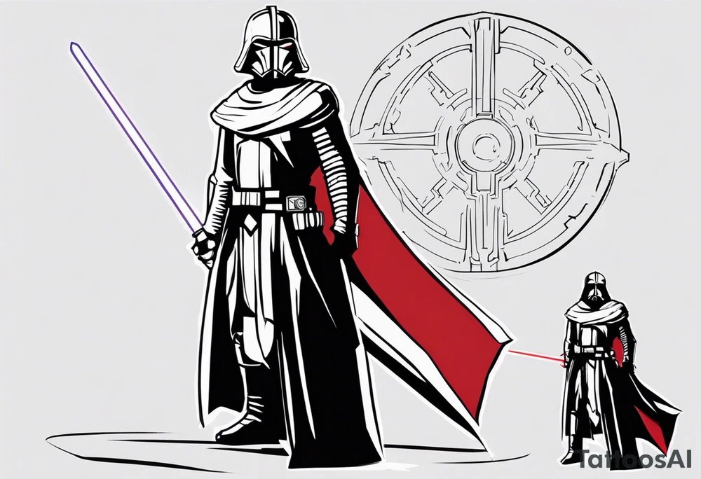 From the video game Star Wars: Knights of the Old Republic 2, “apathy is death” with Darth Sion tattoo idea