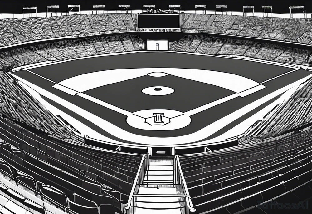 Baseball diamond tattoo idea