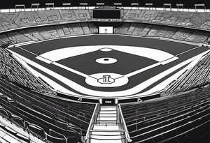 Baseball diamond tattoo idea