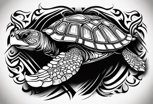 Turtle Polynesian, tribal tattoo tattoo idea