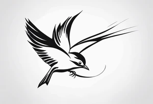 bird tattoo on ankle tattoo idea