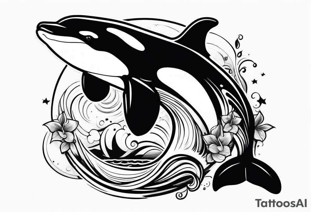 Orca tattoo idea