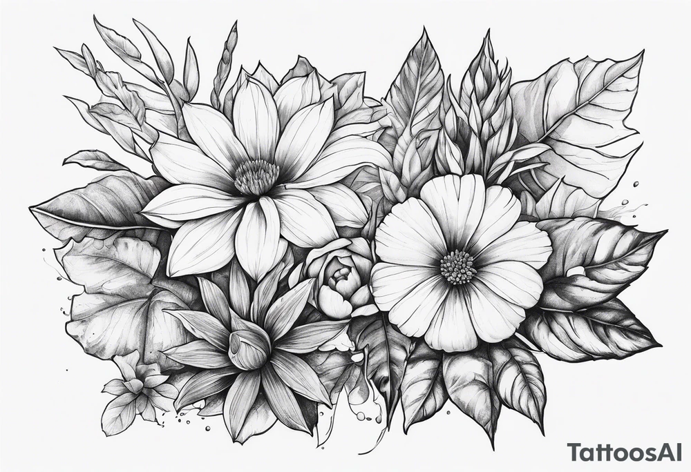 Plants that are not flowers tattoo idea
