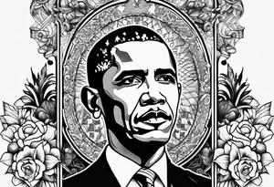 holy obama tattoo idea