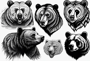 Grizzly bear tattoo idea
