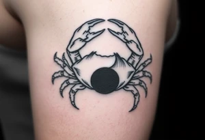 Cancer is my zodiac sign. 1966 is my birth year. I want a unique tat and lean towards the ying yang crab. Add a little bit of the crab breaking out of his shell. tattoo idea