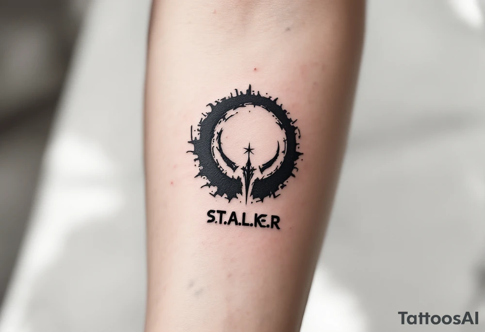 Logo from game called S.T.A.L.K.E.R tattoo idea