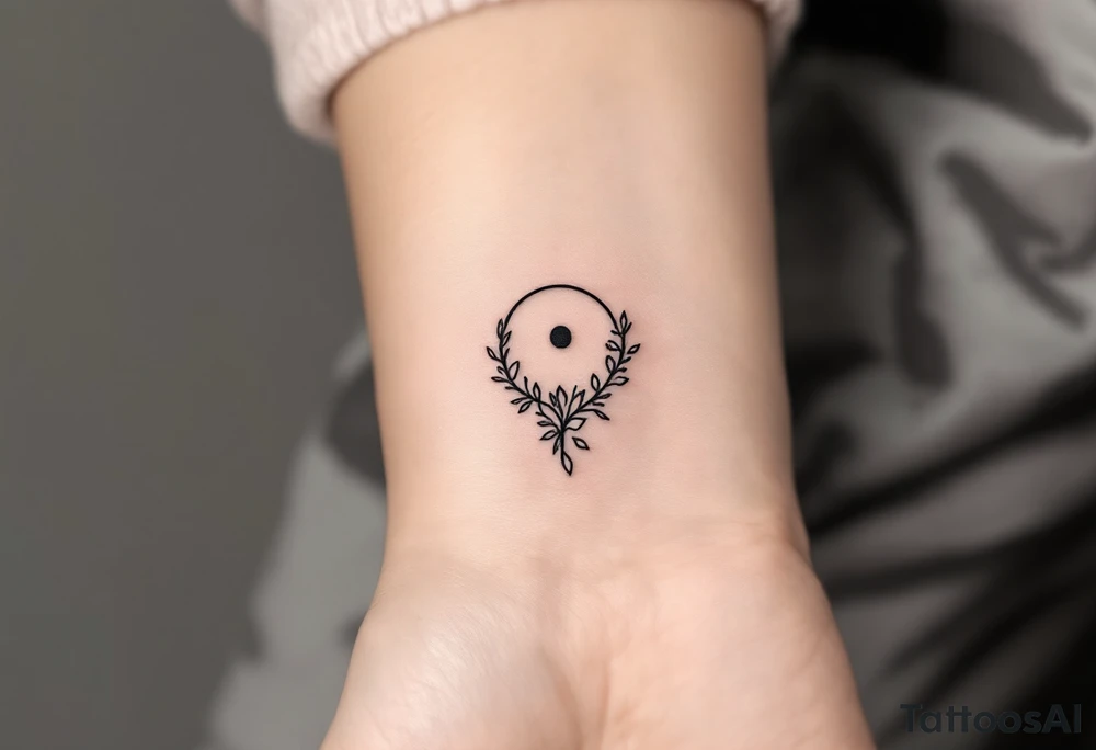 A single comma with a dot above it tattoo idea