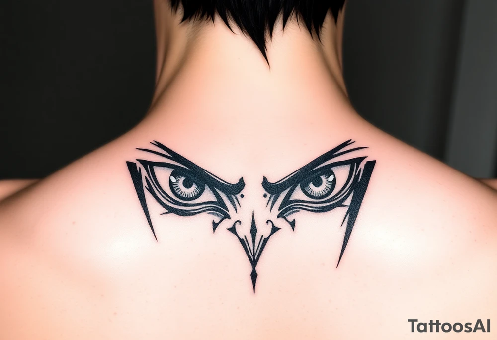 Itachi uchiha's eyes tattoo idea